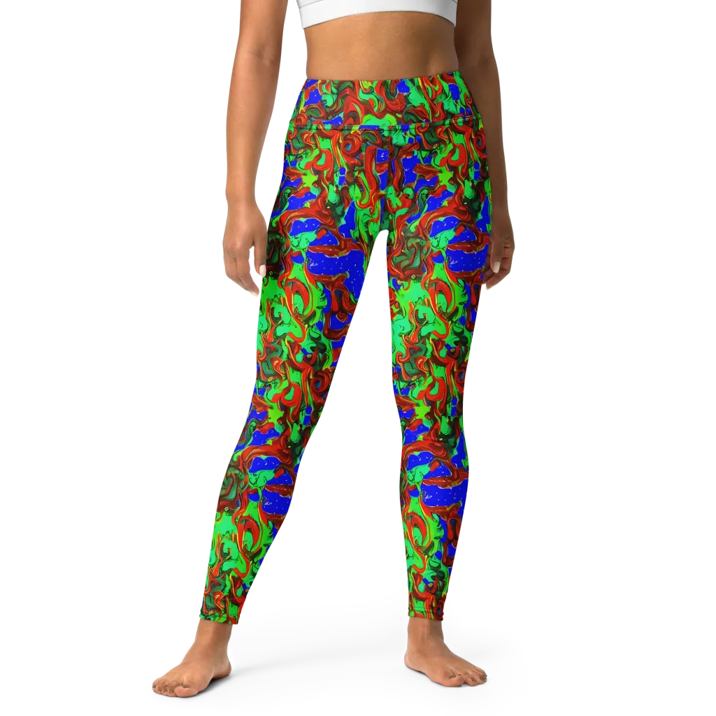 Ember Aquarium on Yoga Leggings — Front