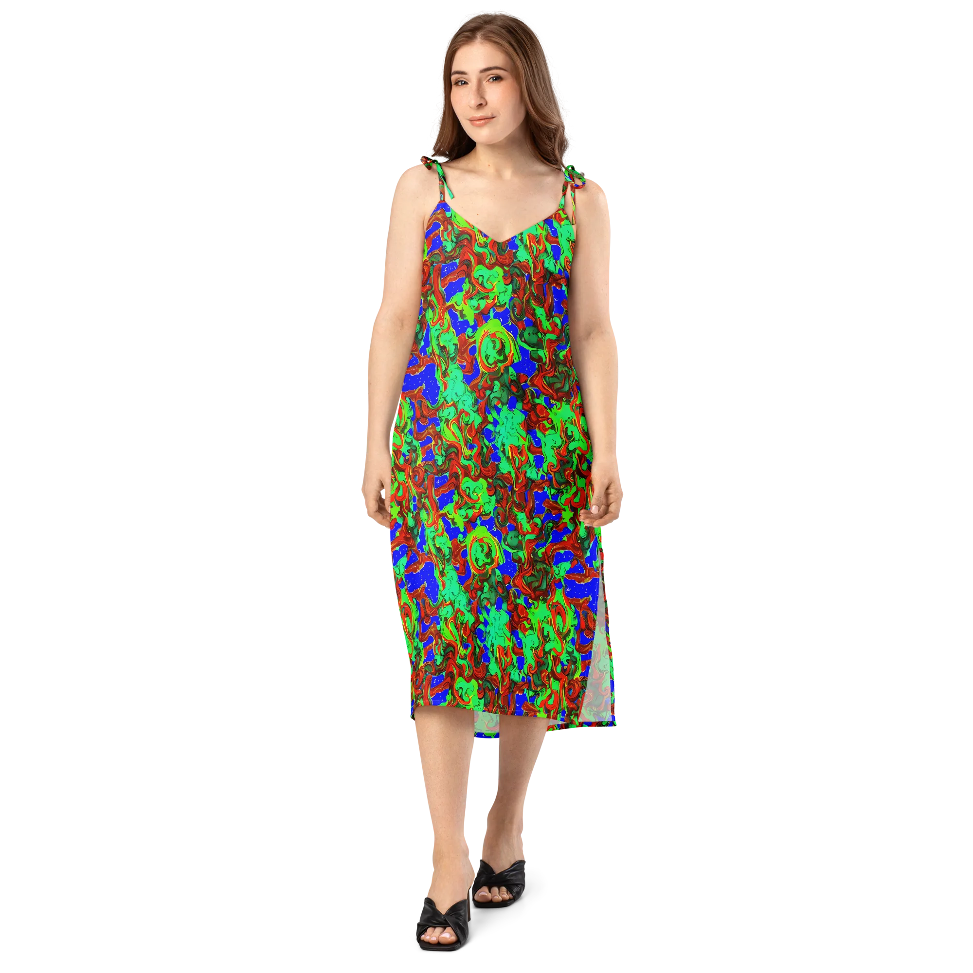 Ember Aquarium on Slip Dress — Front