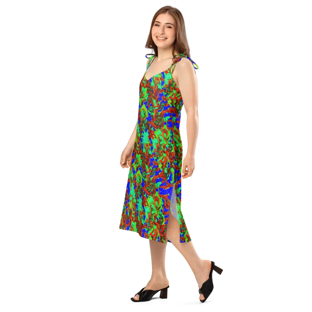 Ember Aquarium on Slip Dress — Left Front