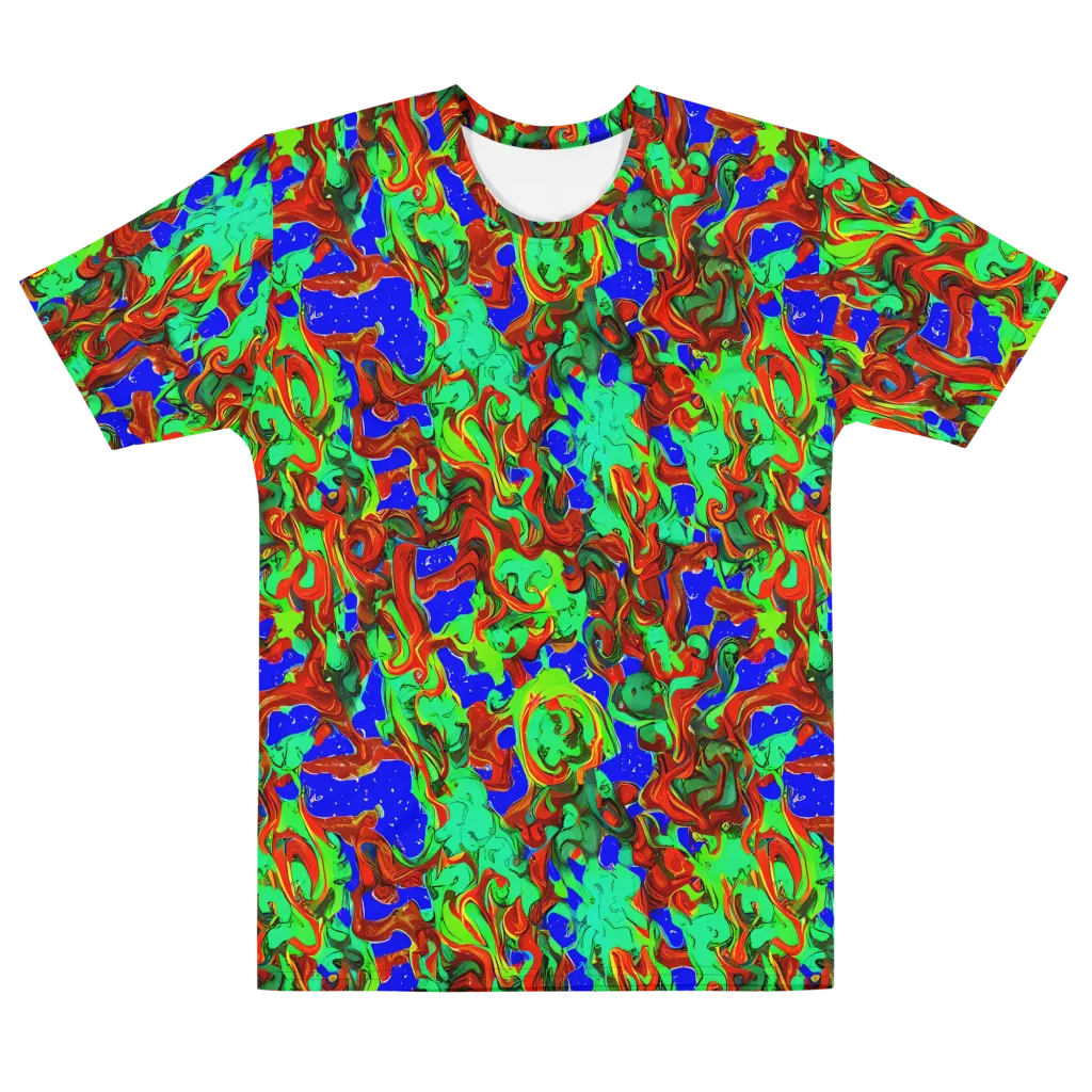 Ember Aquarium on Men's Cotton Crew Neck T-Shirt — Front