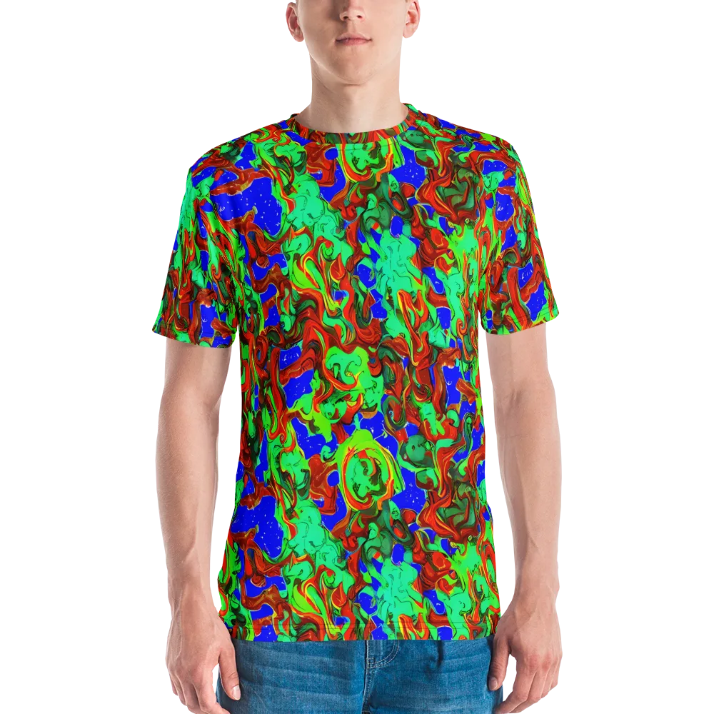 Ember Aquarium on Men's Crew Neck T-Shirt — Front