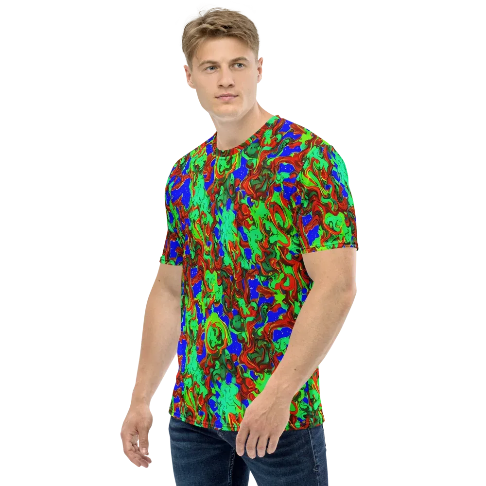 Ember Aquarium on Men's Crew Neck T-Shirt — Left