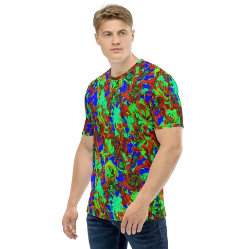 Ember Aquarium on a Men's Crew Neck T-Shirt