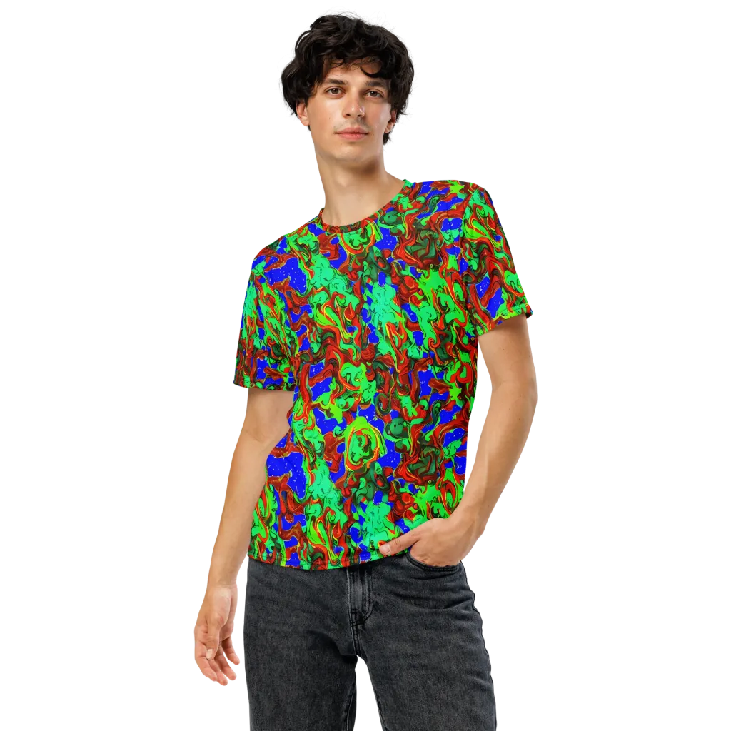 Ember Aquarium on Men's Crew Neck T-Shirt — Front