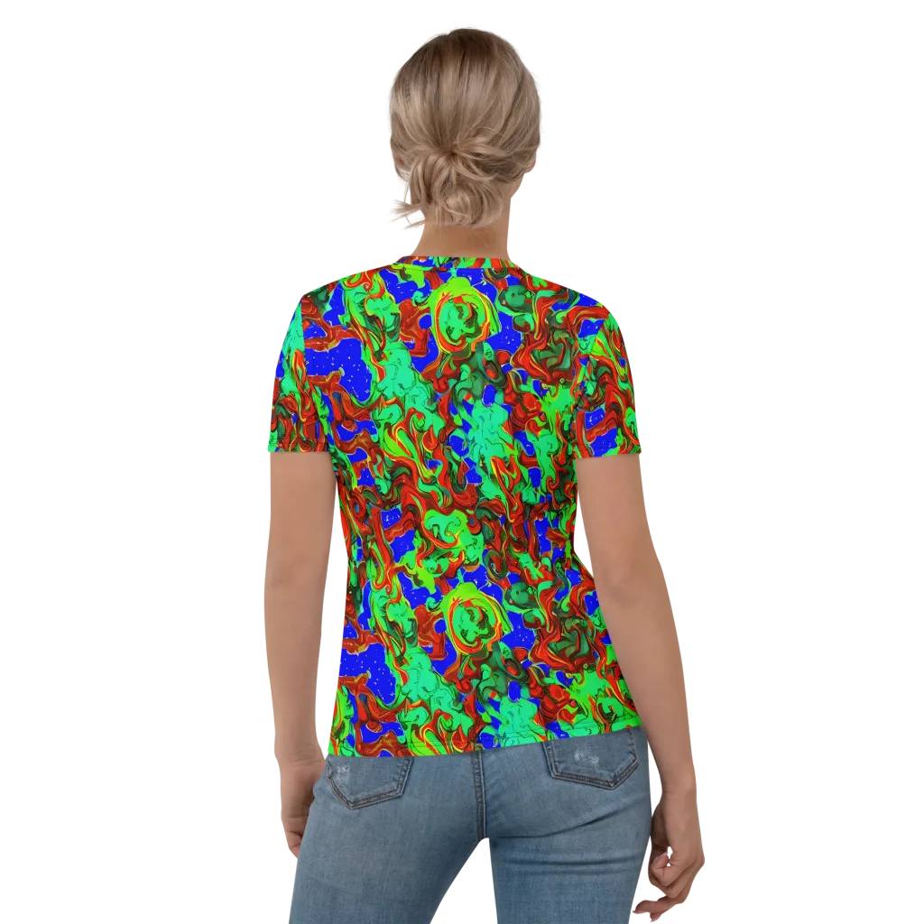 Ember Aquarium on Women's Crew Neck T-Shirt — Back