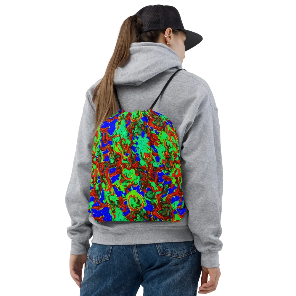 Ember Aquarium on Drawstring Bag — Front