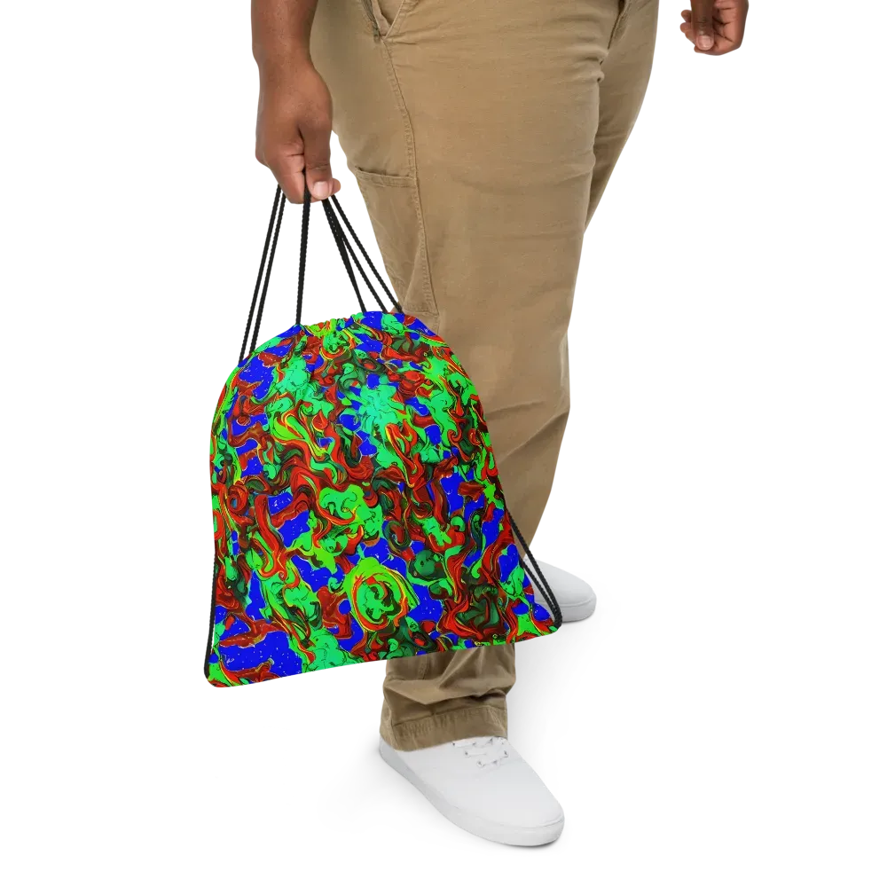 Ember Aquarium on Drawstring Bag — Front