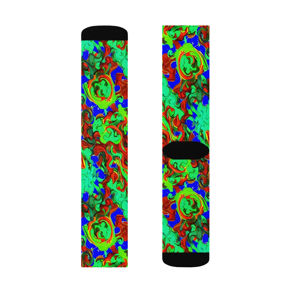 Ember Aquarium on Socks — Left Sock
