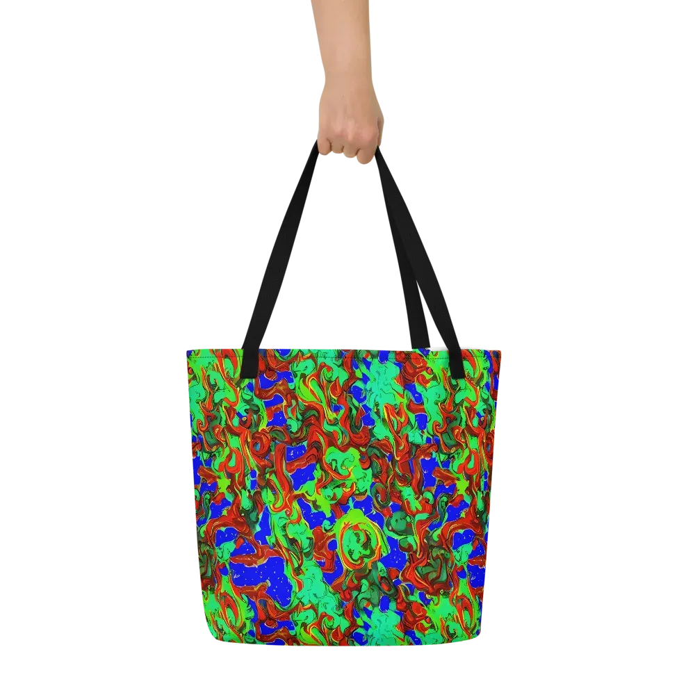 Ember Aquarium on Large Tote Bag W/ Pocket — Front
