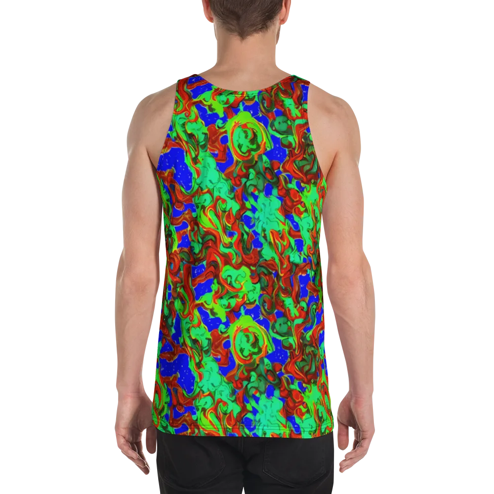 Ember Aquarium on Men's Tank Top — Back