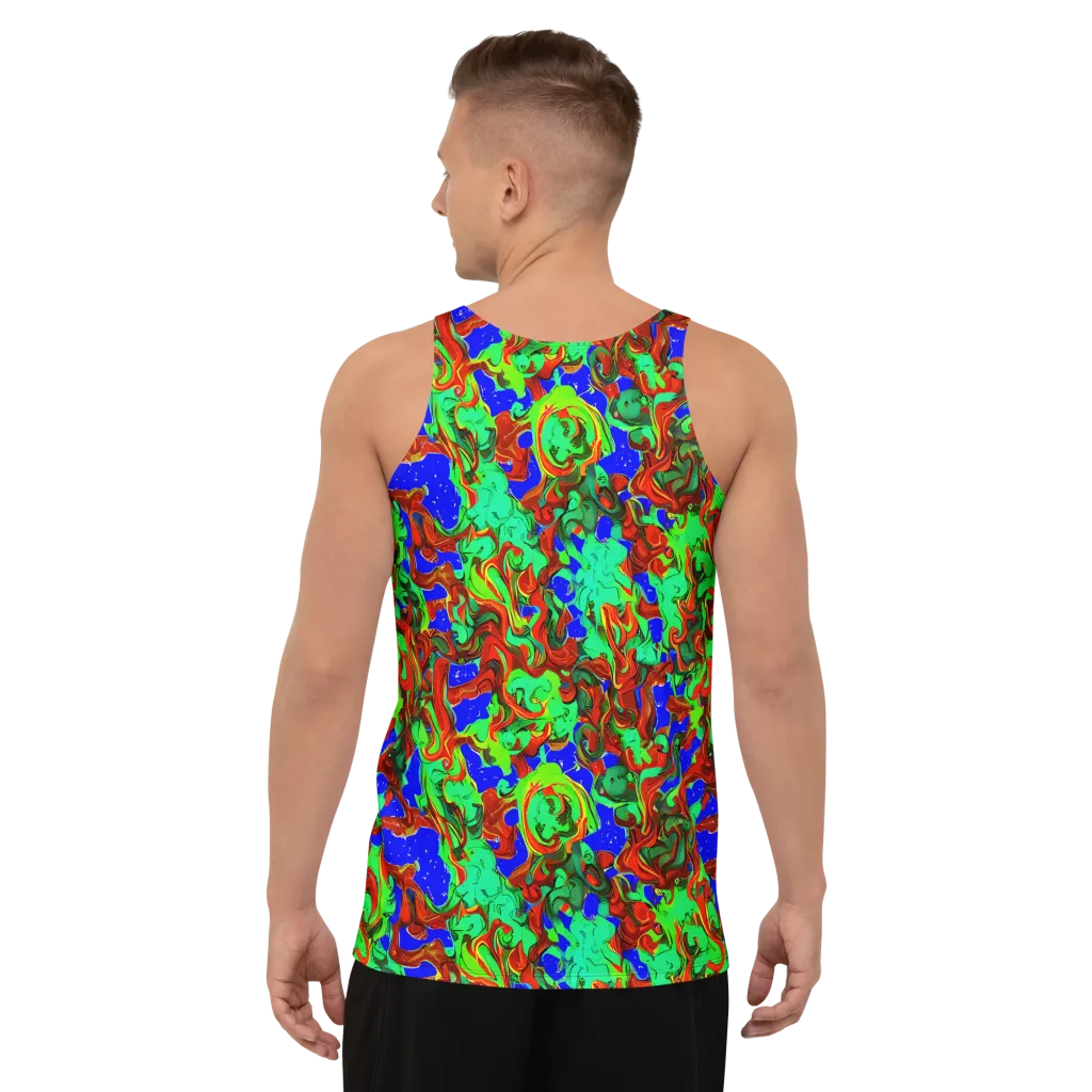 Ember Aquarium on Men's Tank Top — Back