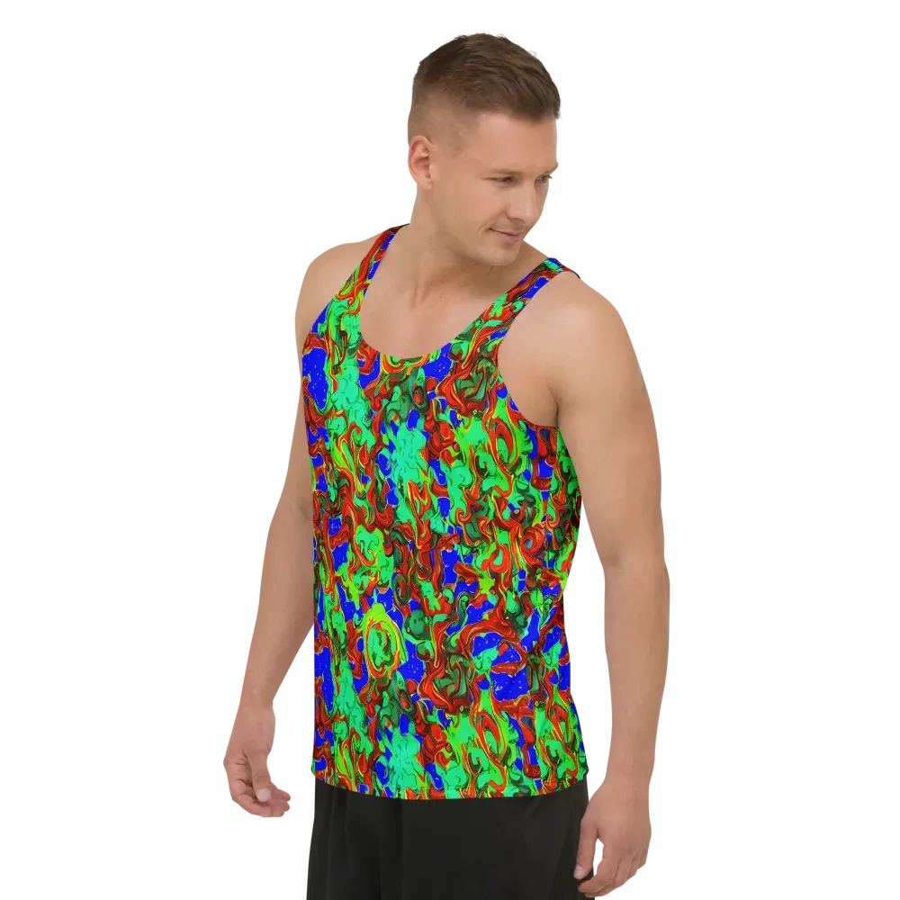Ember Aquarium on Men's Tank Top — Left Front