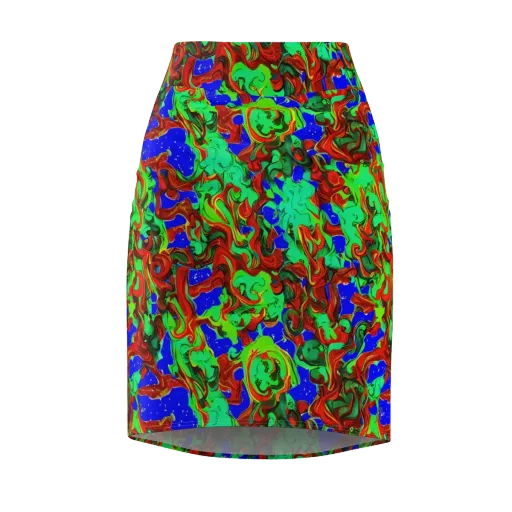 Ember Aquarium on a Pencil Skirt