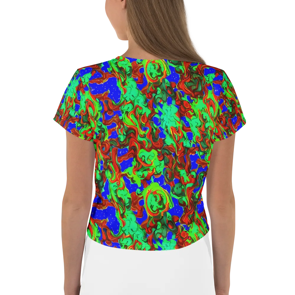 Ember Aquarium on Crop Tee — Back