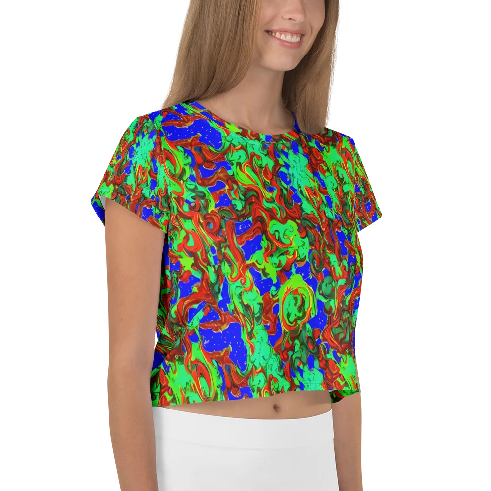 Ember Aquarium on Crop Tee — Right