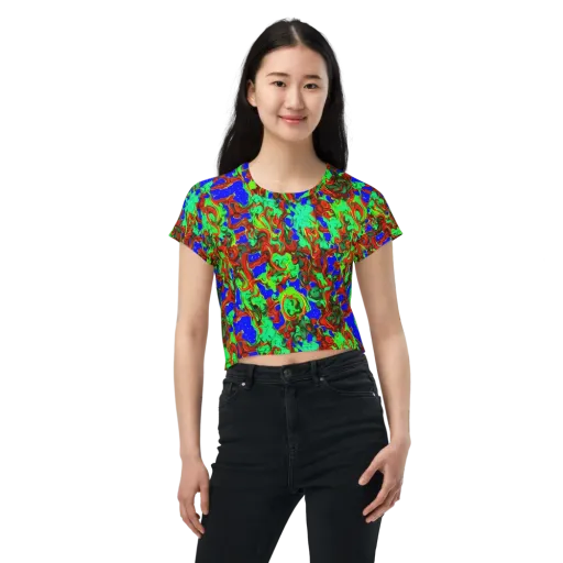 Ember Aquarium on a Crop Tee