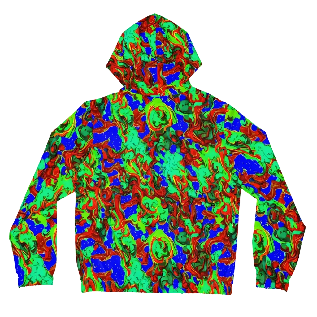 Ember Aquarium on Women's Full-Zip Hoodie — Back