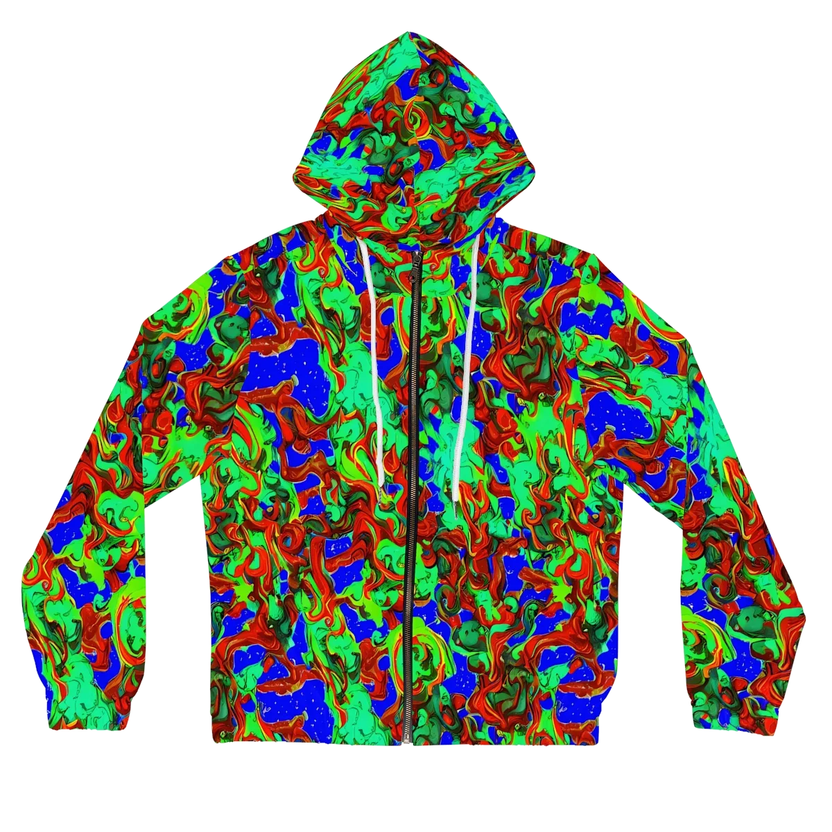 Ember Aquarium on Women's Full-Zip Hoodie — Front