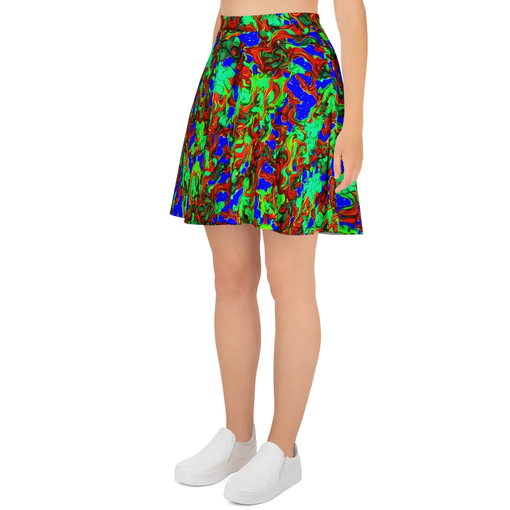 Ember Aquarium on Skater Skirt — Left