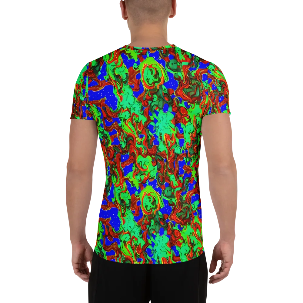 Ember Aquarium on Men's Athletic T-Shirt — Back