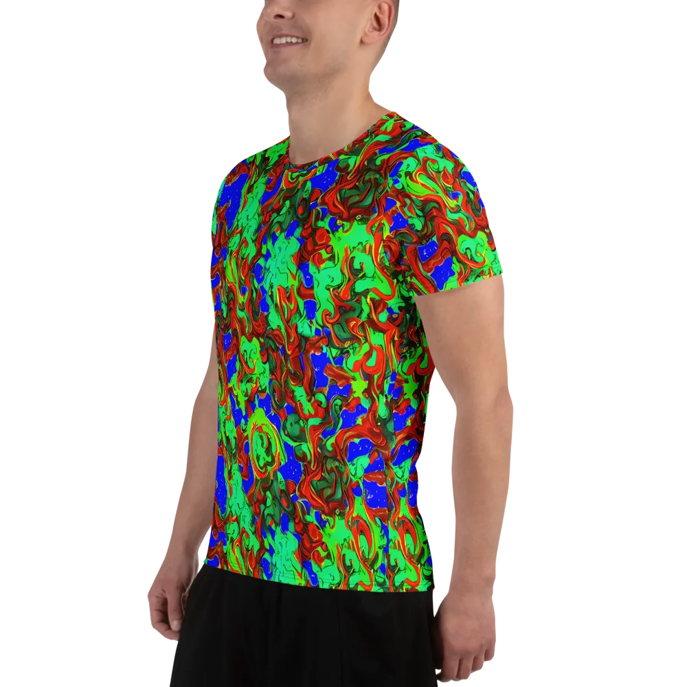 Ember Aquarium on Men's Athletic T-Shirt — Left