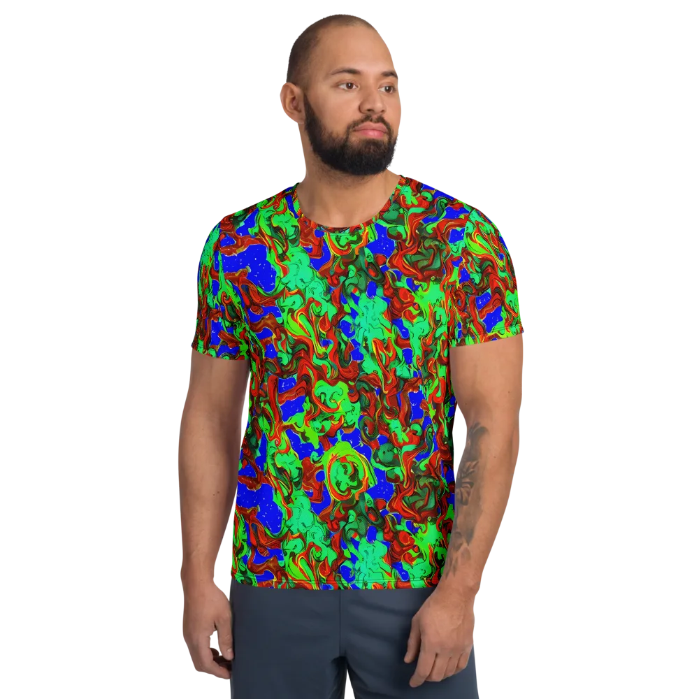 Ember Aquarium on Men's Athletic T-Shirt — Front