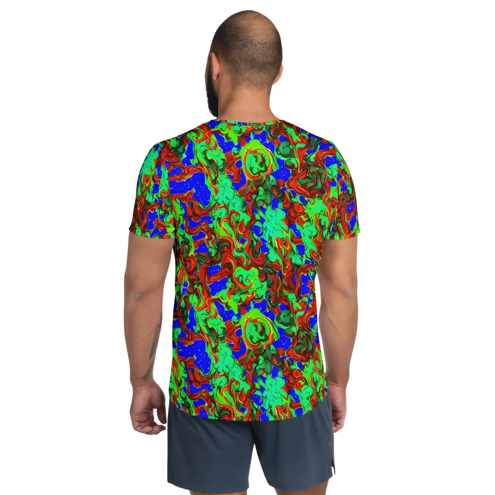 Ember Aquarium on Men's Athletic T-Shirt — Back