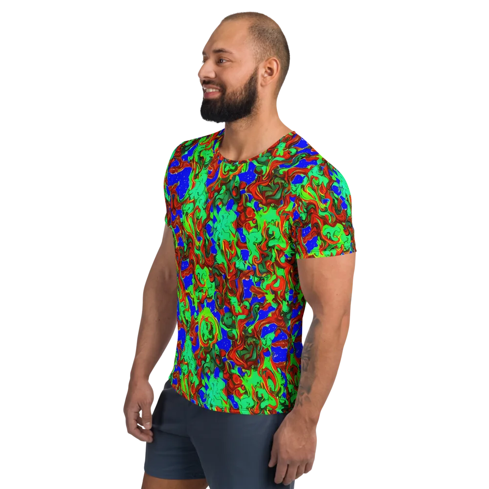 Ember Aquarium on Men's Athletic T-Shirt — Left