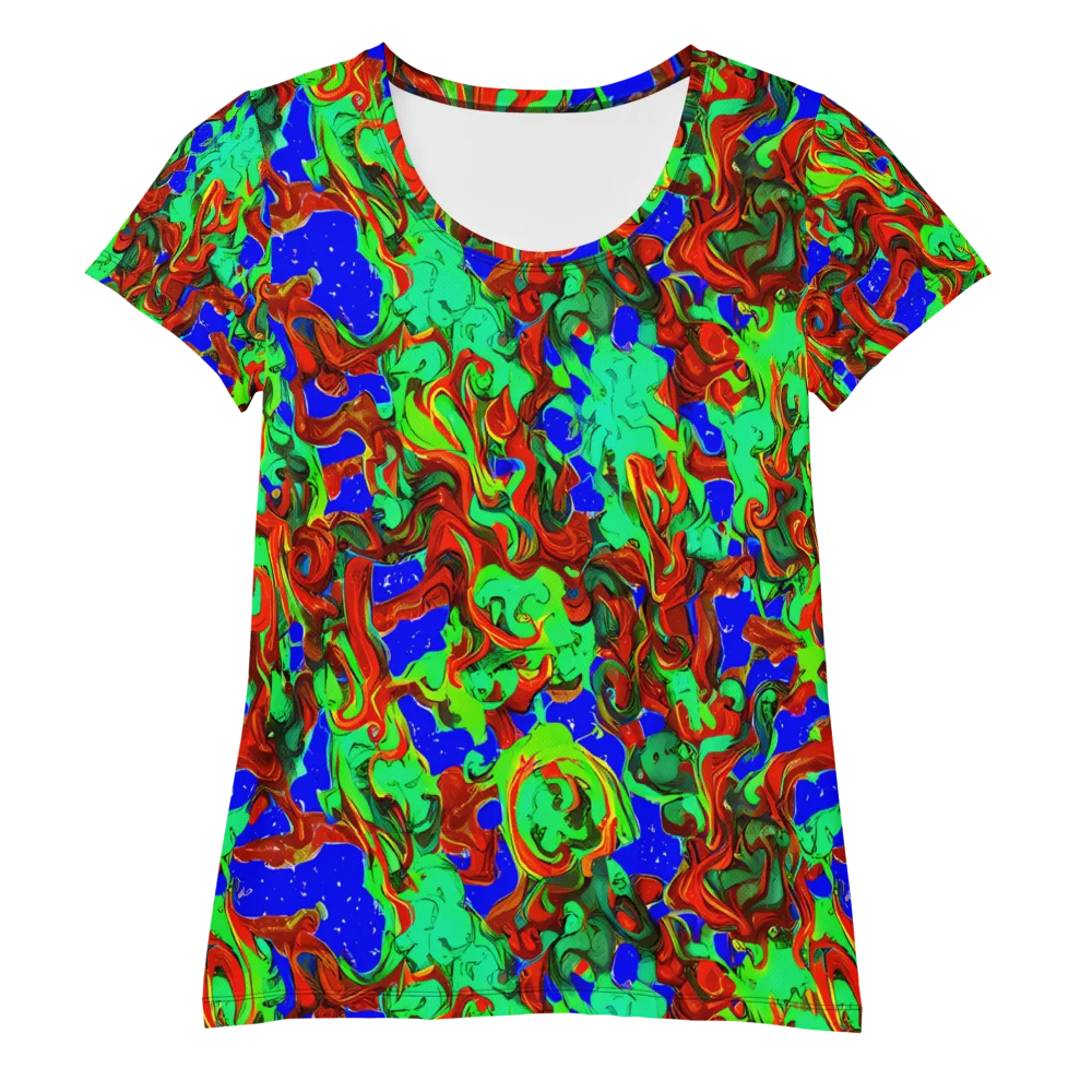 Ember Aquarium on Women's Athletic T-Shirt — Front