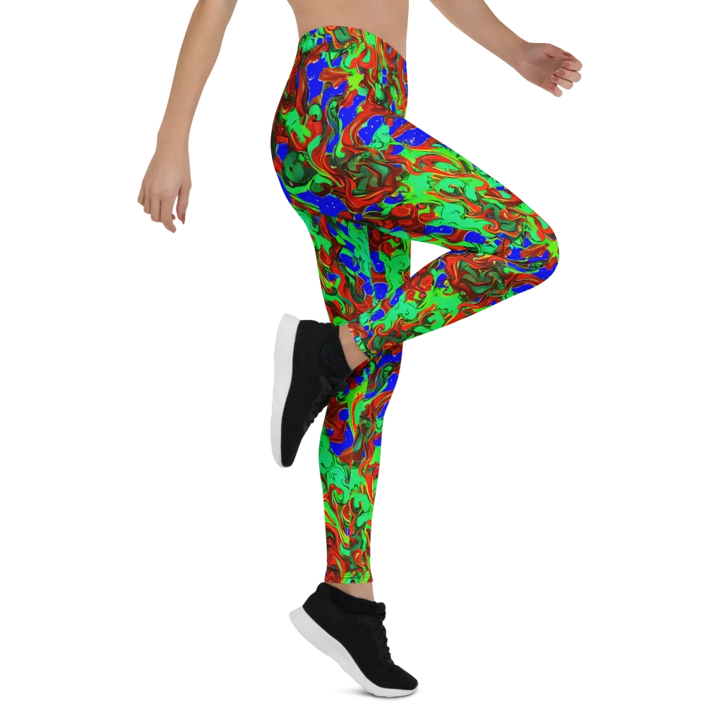 Ember Aquarium on Leggings — Right