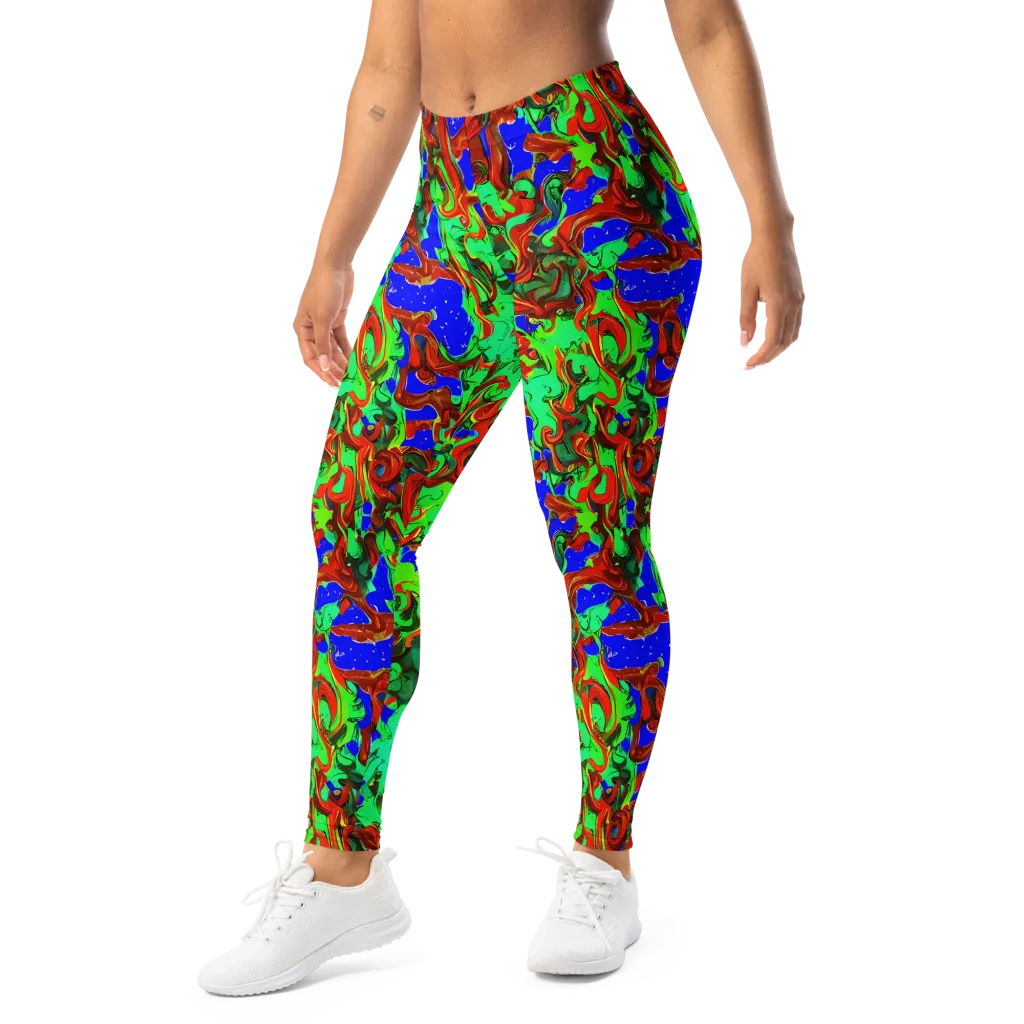 Ember Aquarium on Leggings — Left Front