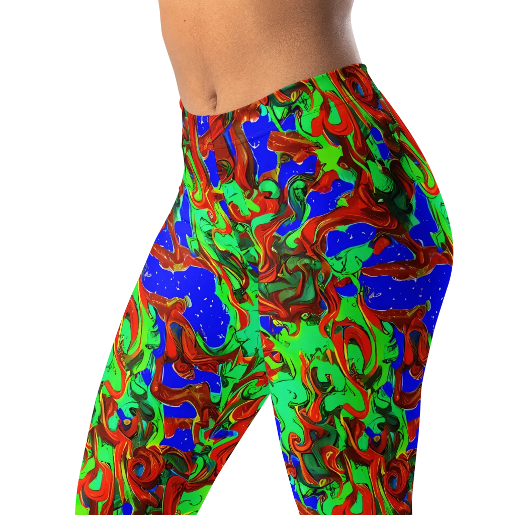 Ember Aquarium on Leggings — Left Front