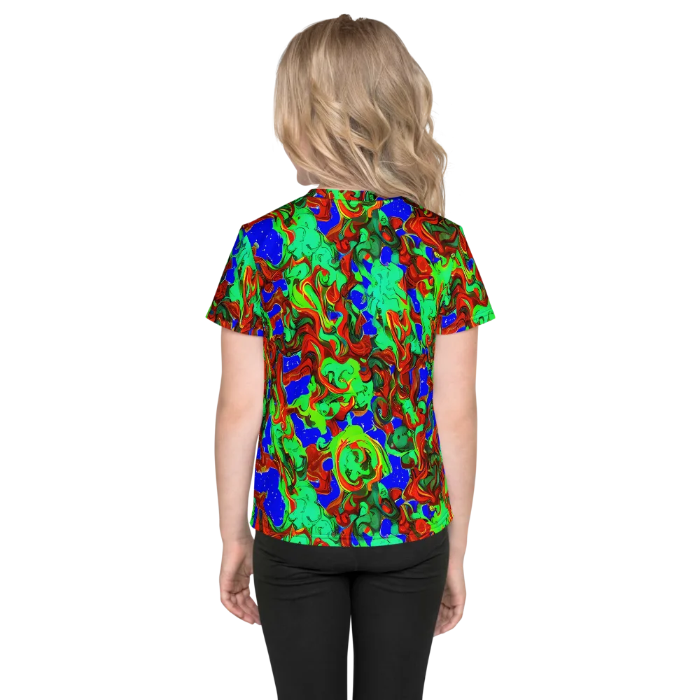 Ember Aquarium on Kids Crew Neck T-Shirt — Back