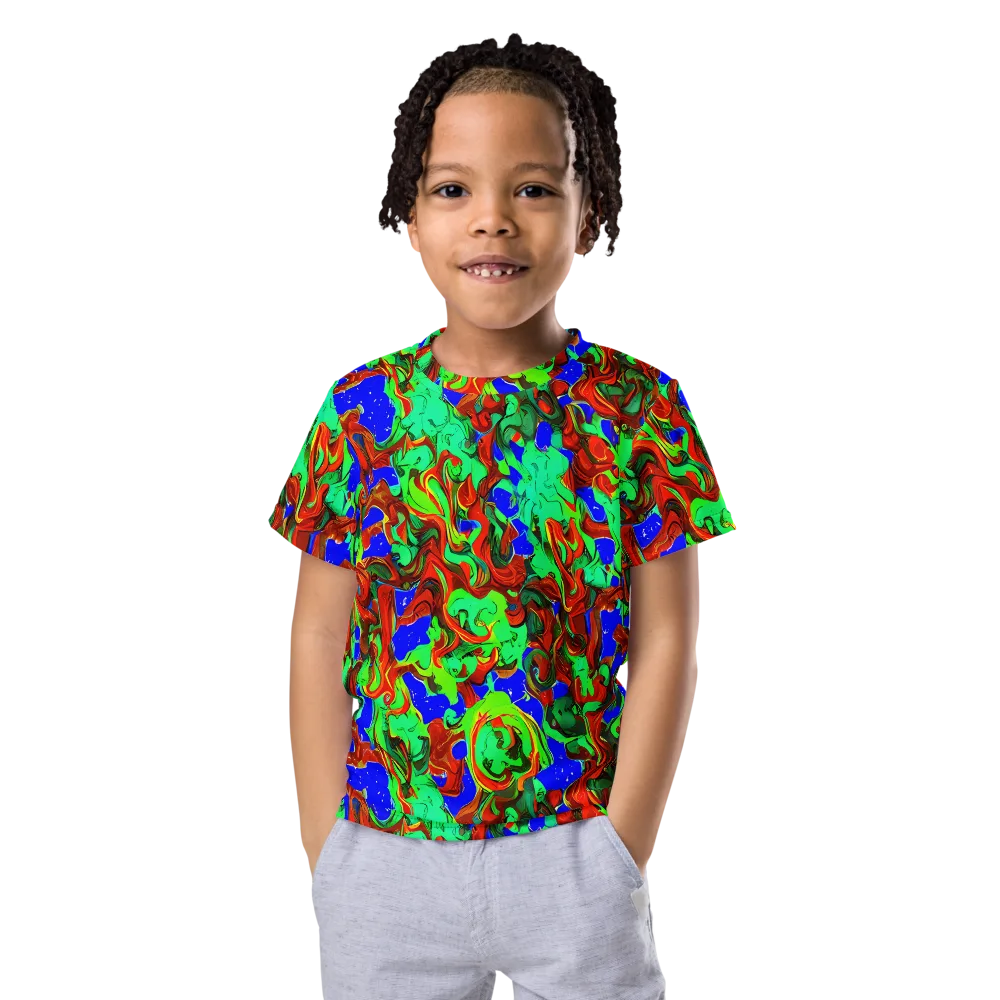 Ember Aquarium on Kids Crew Neck T-Shirt — Front