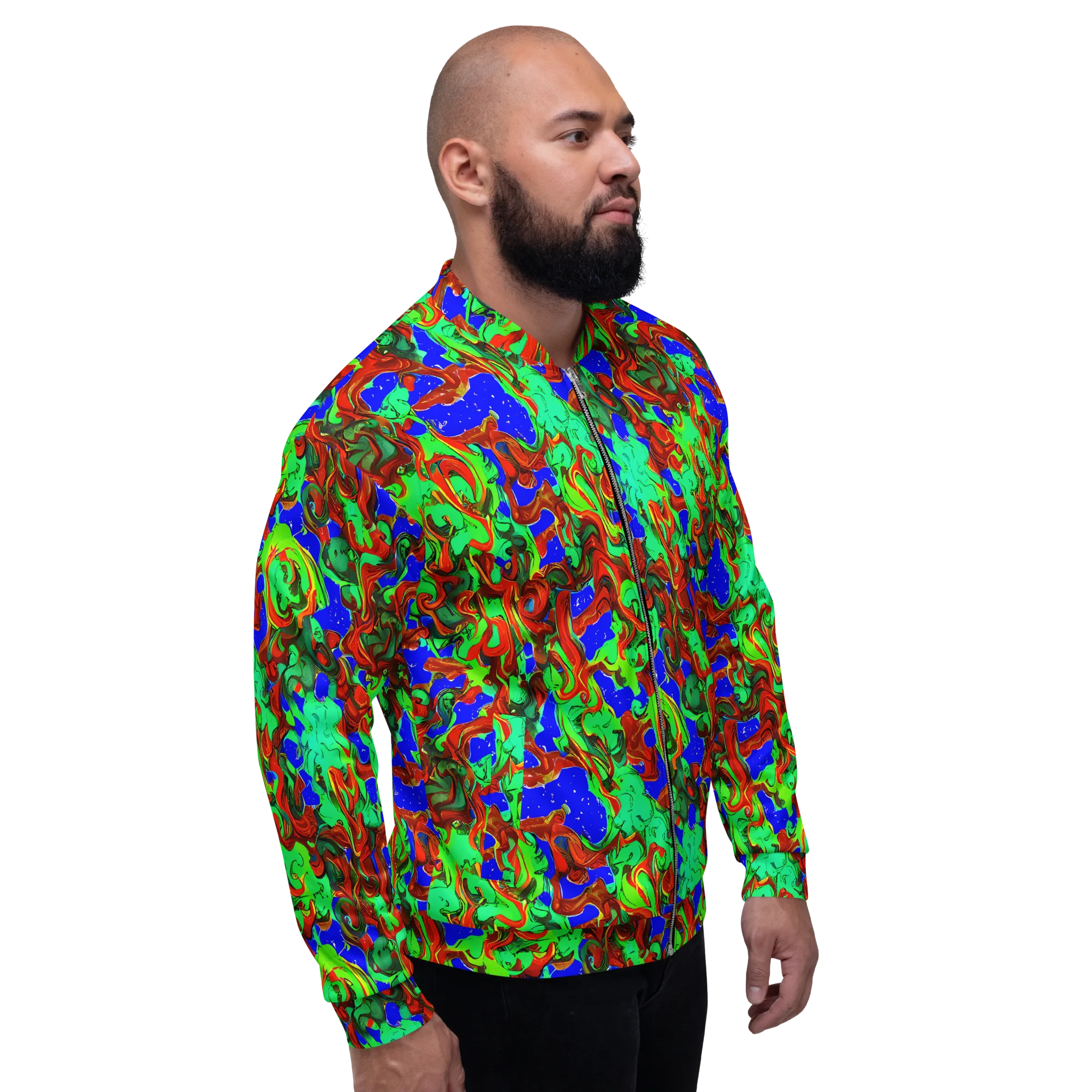 Ember Aquarium on Bomber Jacket — Right
