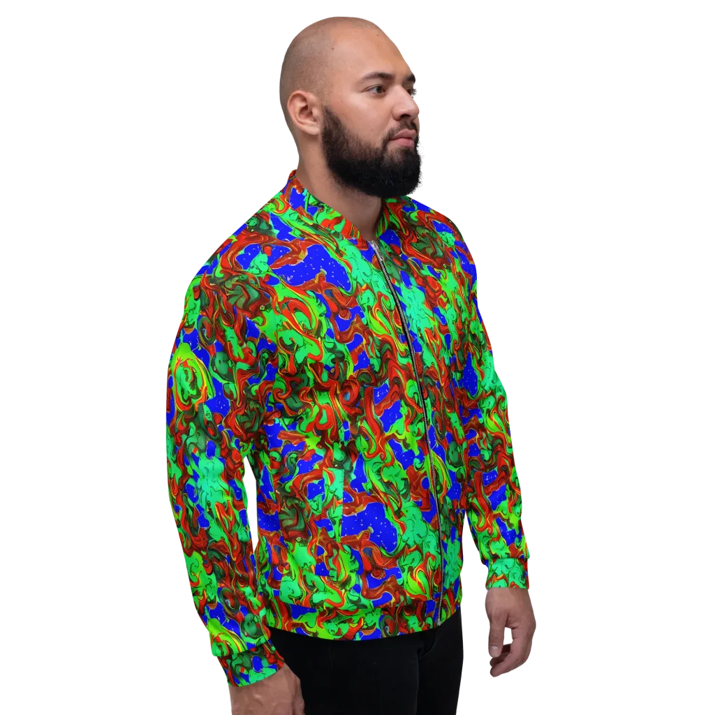 Ember Aquarium on Bomber Jacket — Right