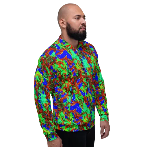 Ember Aquarium on a Bomber Jacket