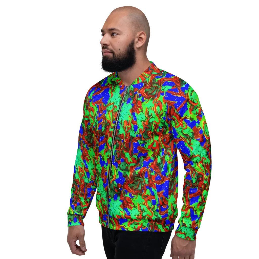 Ember Aquarium on Bomber Jacket — Left