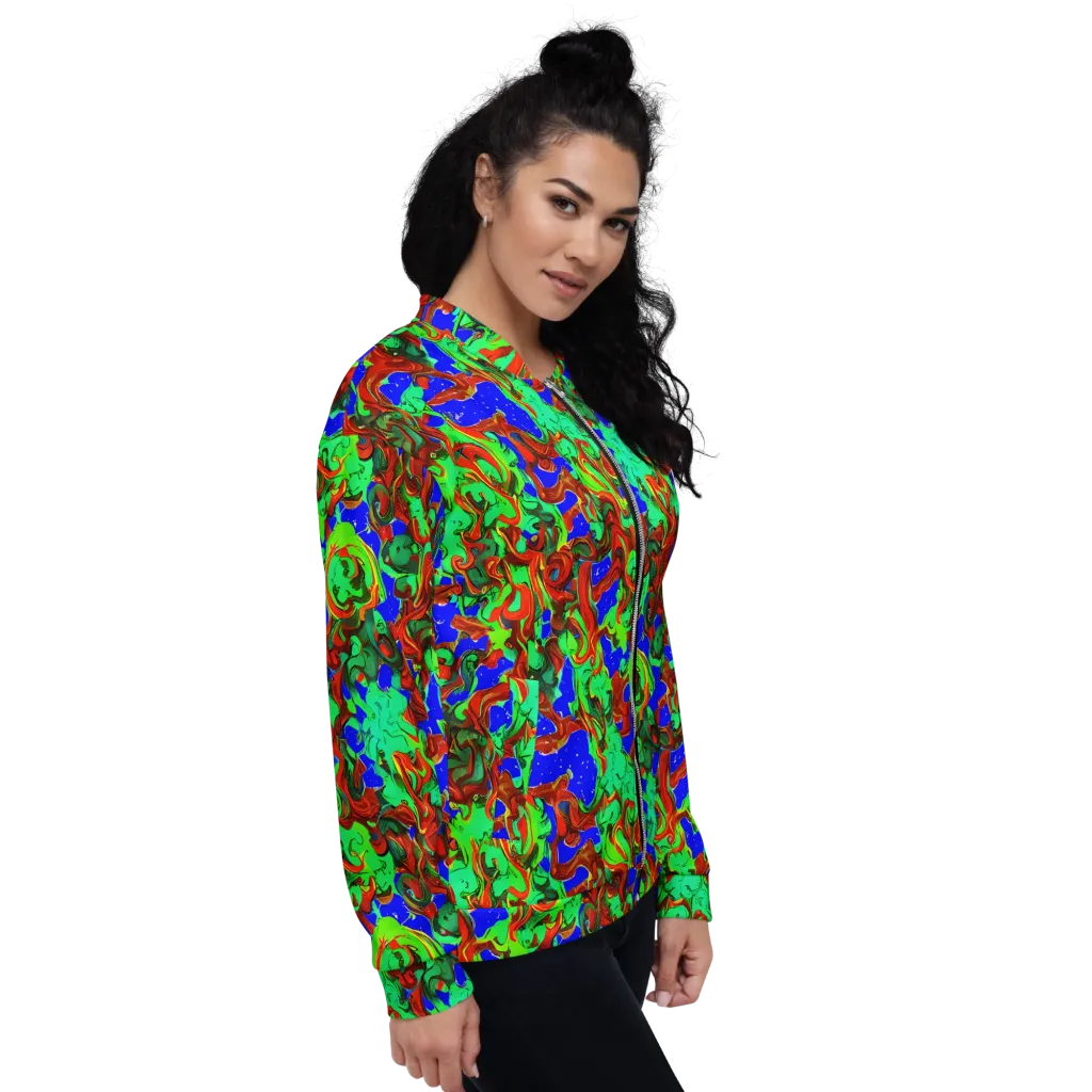 Ember Aquarium on Bomber Jacket — Right
