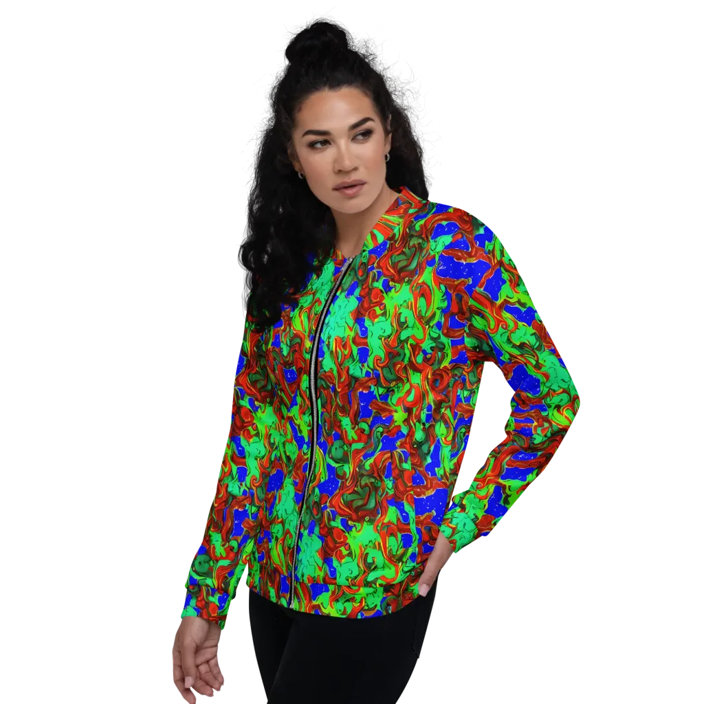 Ember Aquarium on Bomber Jacket — Left