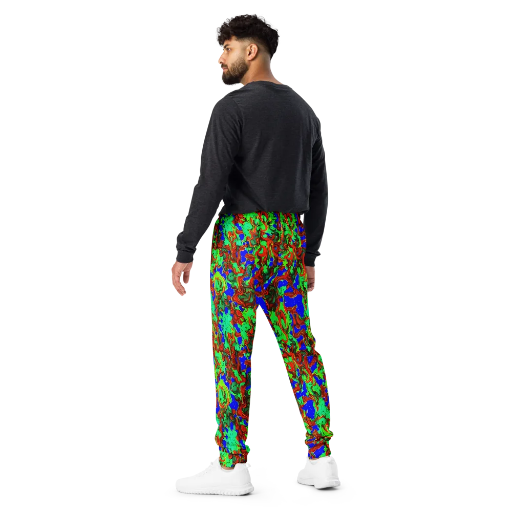 Ember Aquarium on Men's Joggers — Back