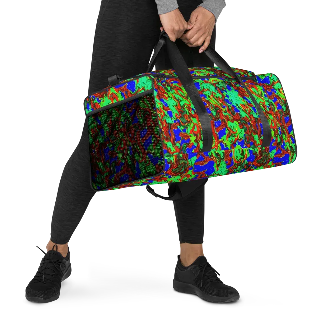 Ember Aquarium on Duffle Bag — Right Front