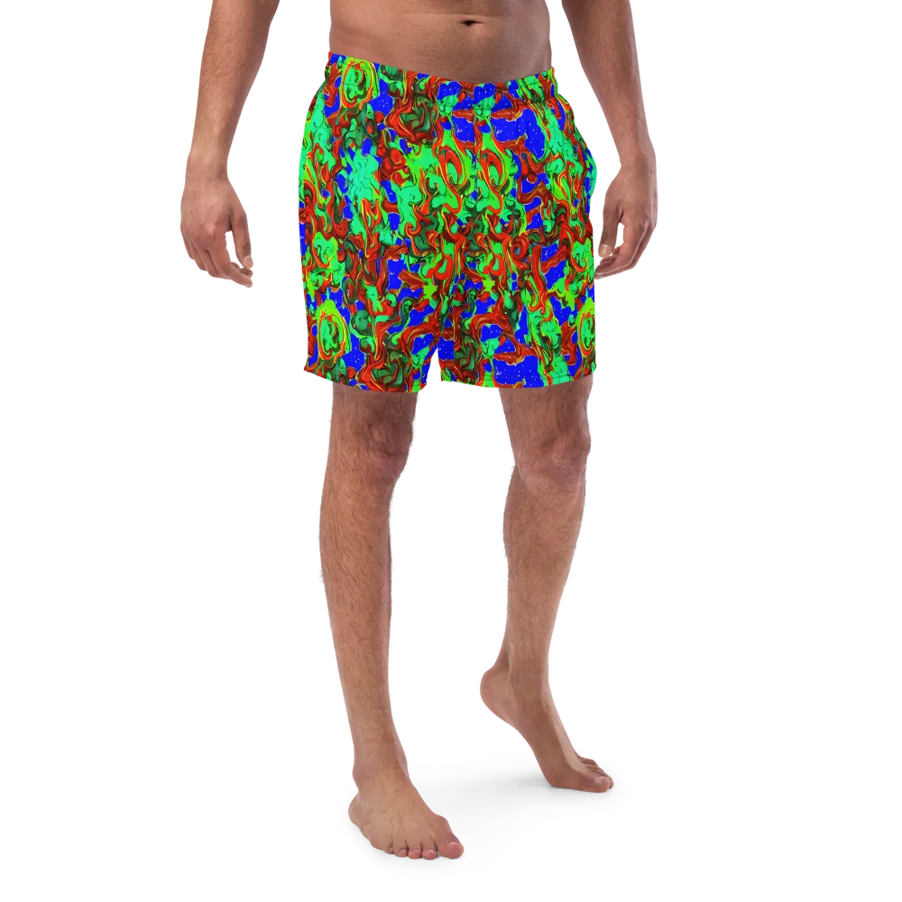 Ember Aquarium on Swim Trunks — Front