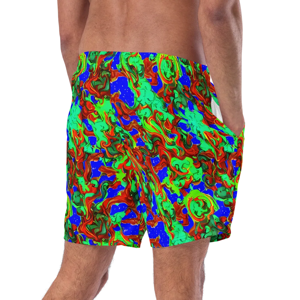 Ember Aquarium on Swim Trunks — Right Back