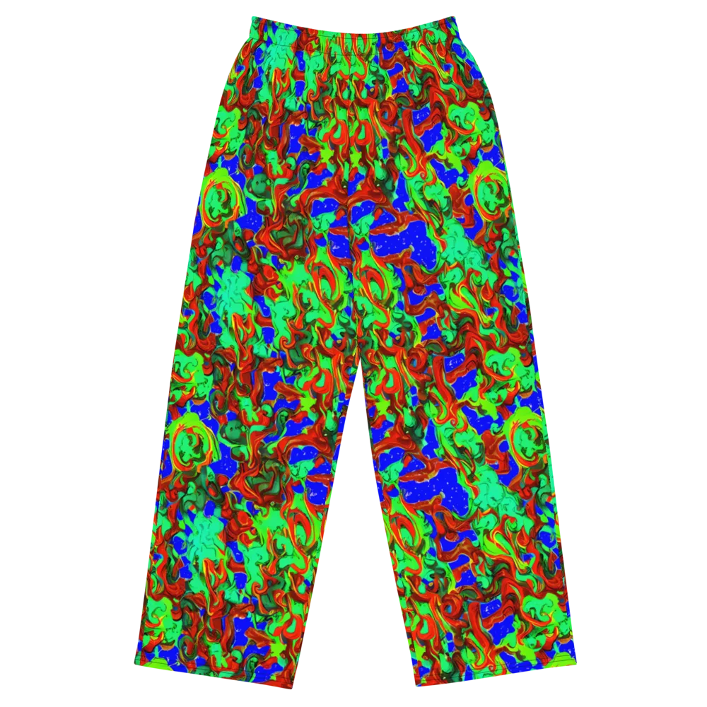 Ember Aquarium on Wide-Leg Pants — Front