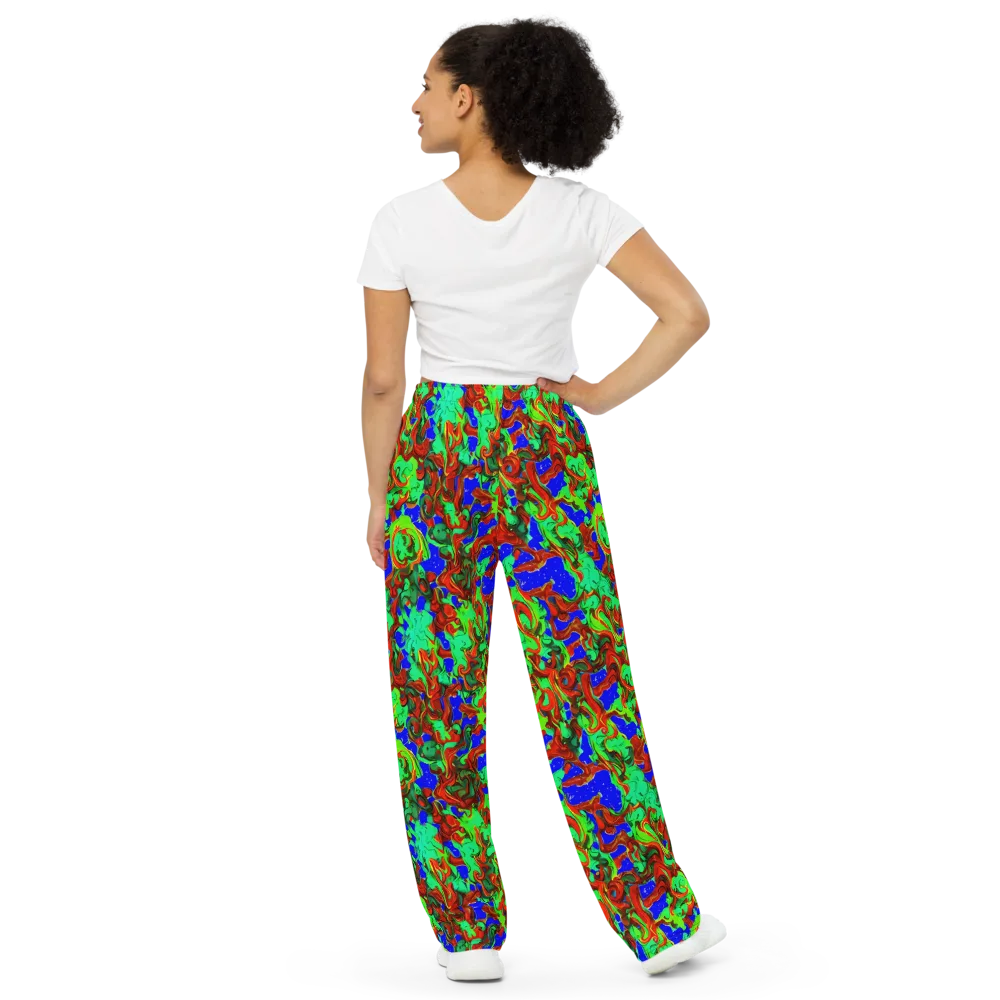 Ember Aquarium on Wide-Leg Pants — Back