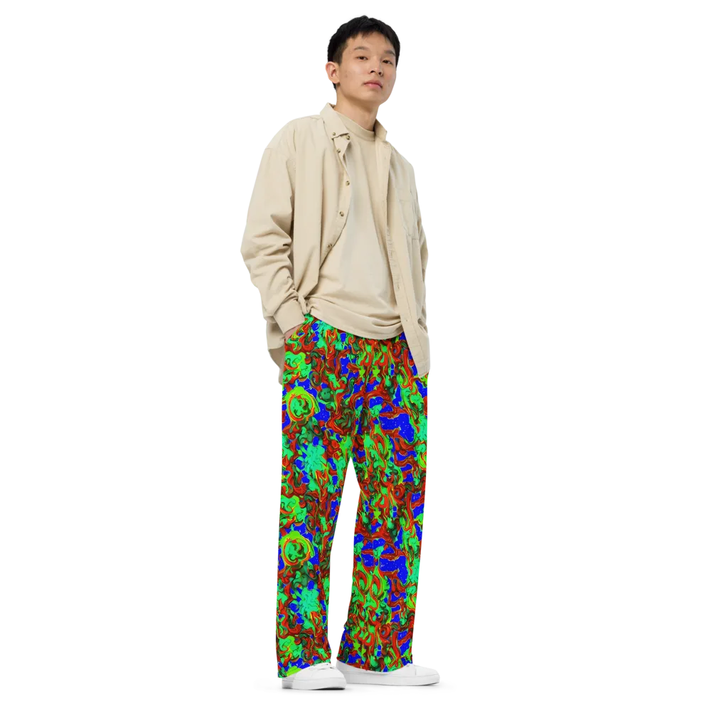 Ember Aquarium on Wide-Leg Pants — Right Front