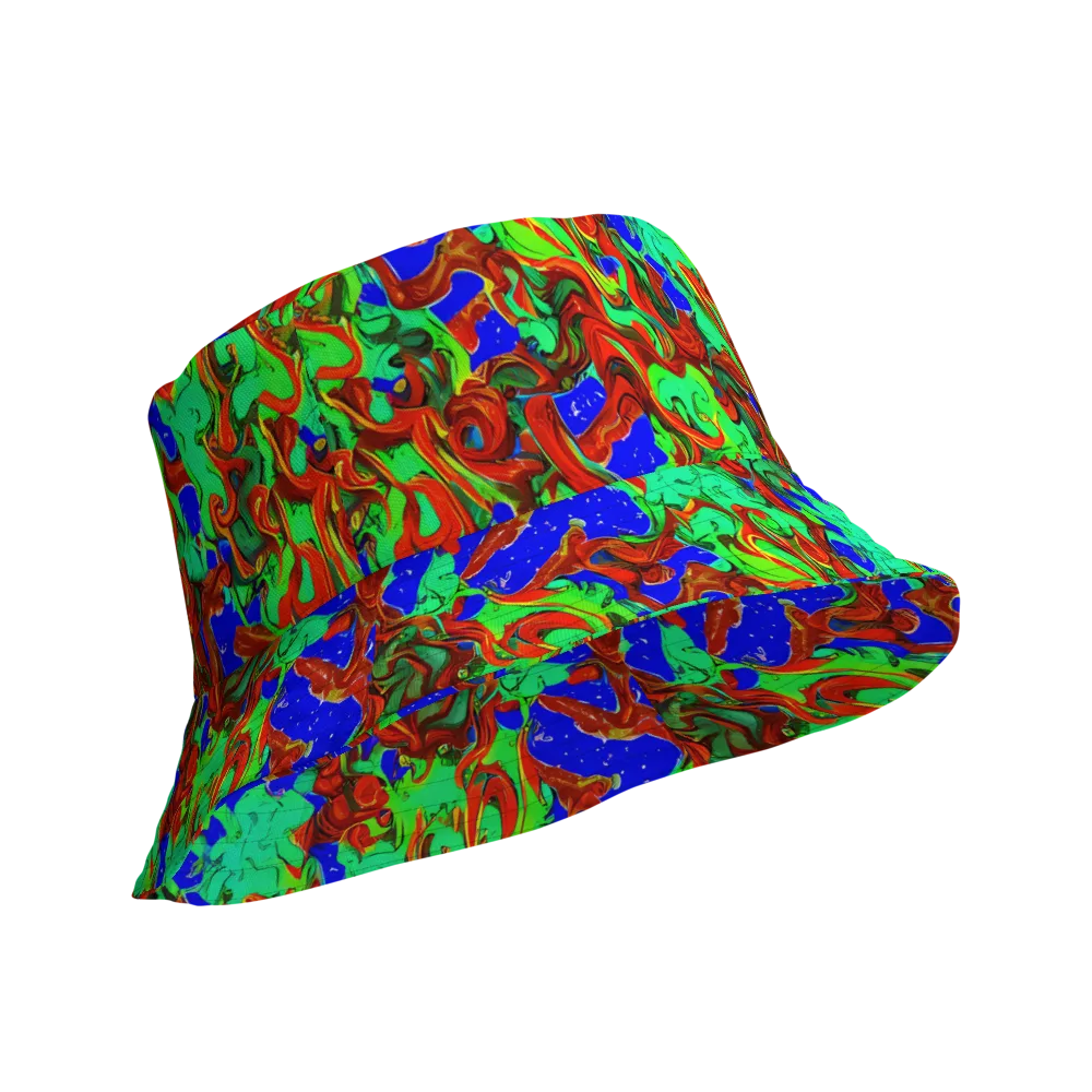 Ember Aquarium on Reversible Bucket Hat — Product details Outside