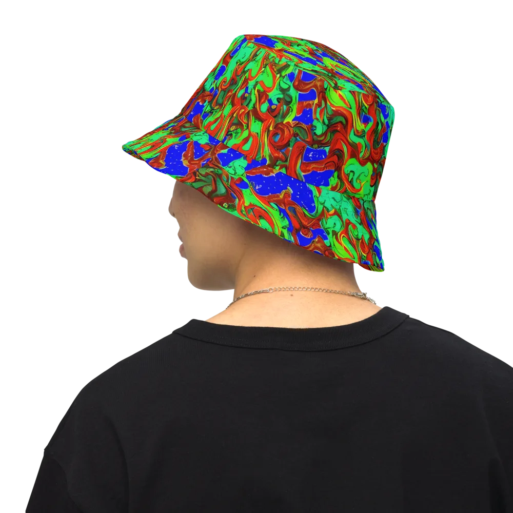 Ember Aquarium on Reversible Bucket Hat — Back Inside