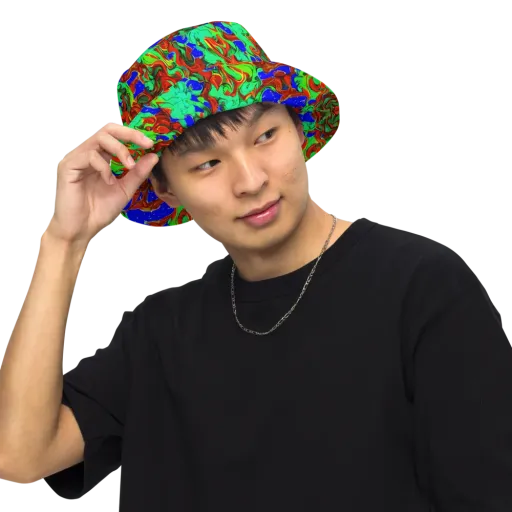 Ember Aquarium on a Reversible Bucket Hat